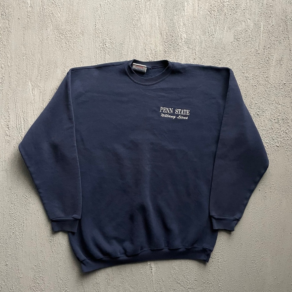 Vintage Penn State Nittany Lions Sweatshirt Mens X-Large Navy 90s Crable